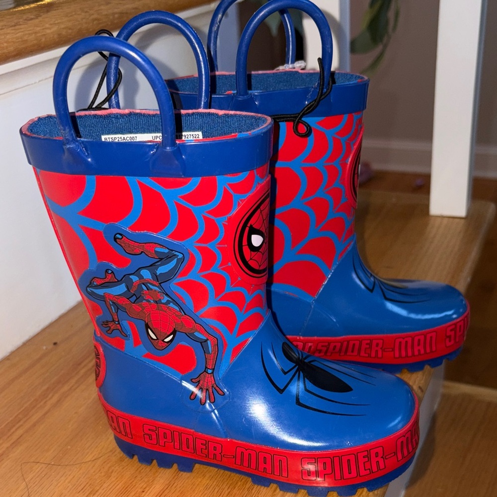 Marvel Spider-Man Blue and Red Kids Rain Boots